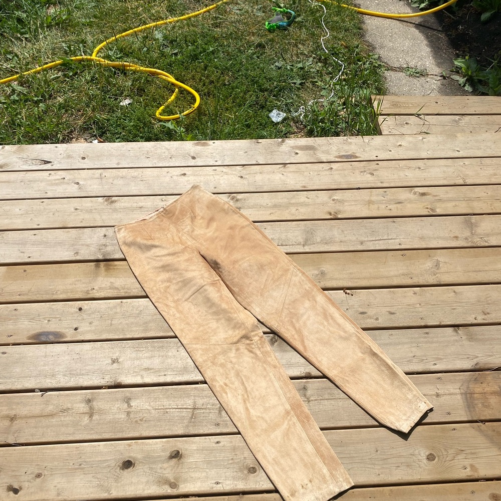 Danier Tan Suede Pants